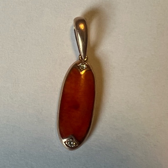 14k gold reversible pendant - Picture 5 of 7